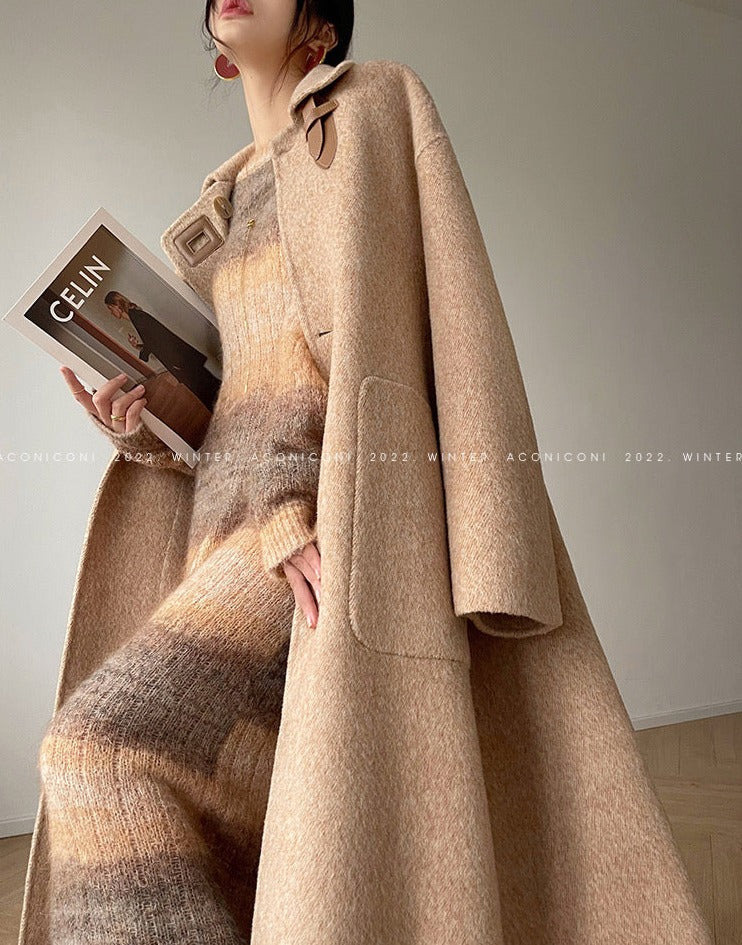 Aconiconi|Retro 100% Wool Coat