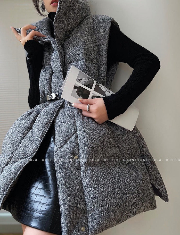 Aconiconi | Puff Sleeveless Winter Jacket