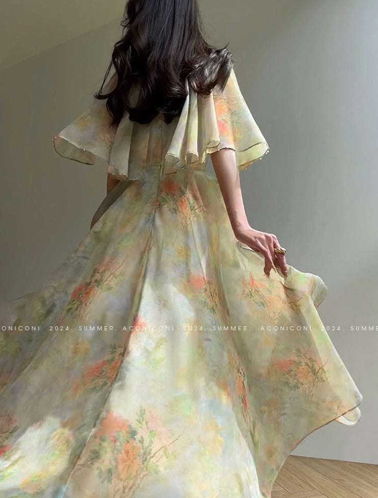 Aconiconi|Palace Garden Summer Long Dress