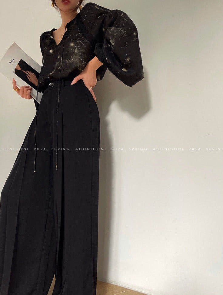 Aconiconi|Moon Shadow Camellia Skirt Suit