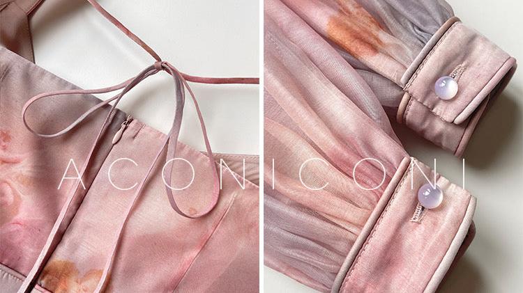 Aconiconi|Enchanted Rose Retro Dress