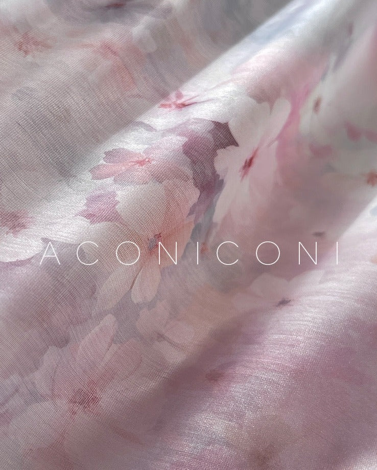 Aconiconi|Summer Cosmos Floral Long Dress