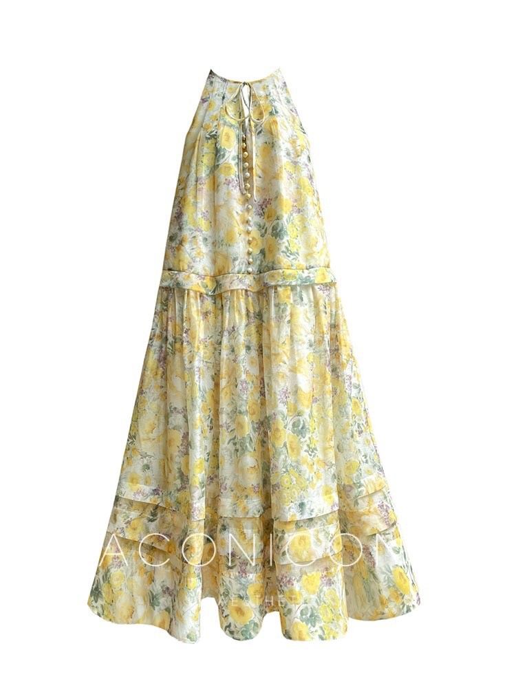 Aconiconi|Petal Perfection Long Summer Dress