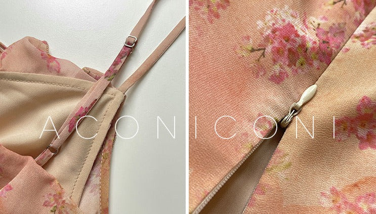 Aconiconi|Sorbet Sunset Long Exquisite Dress