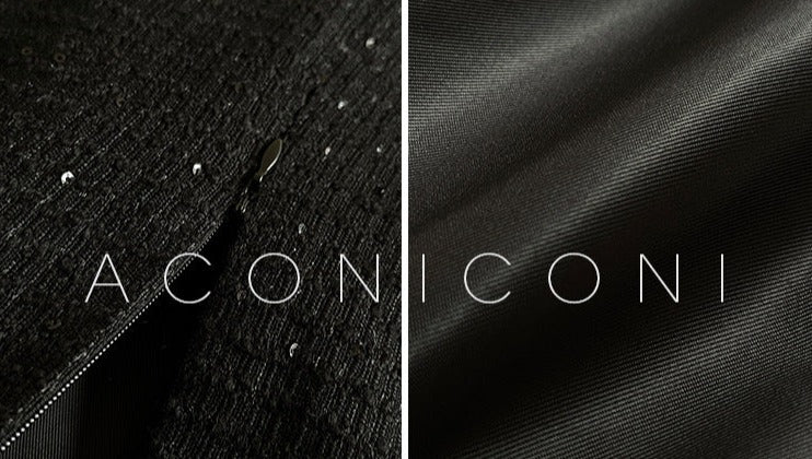 Aconiconi|Light diamond shimmer wool dress
