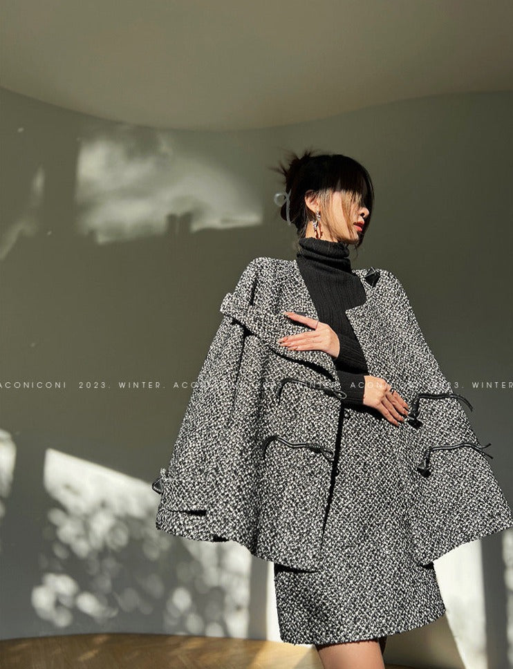 Aconiconi|Secret Fragrance Tweed wool Skirt Suit
