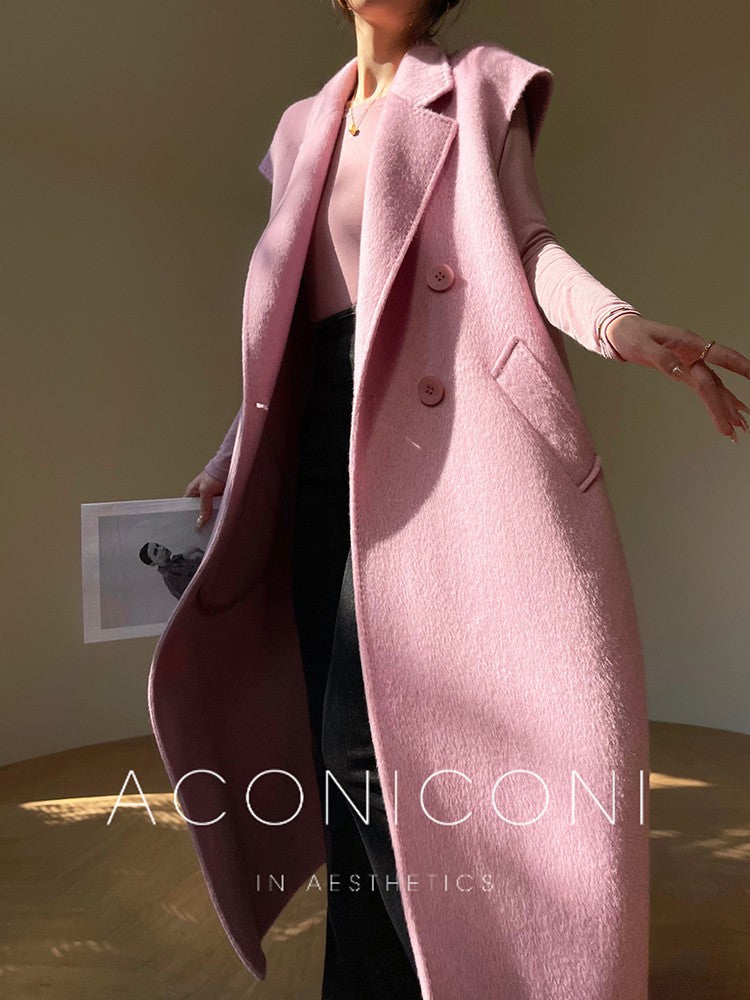 Aconiconi|Fench long Wool Coat