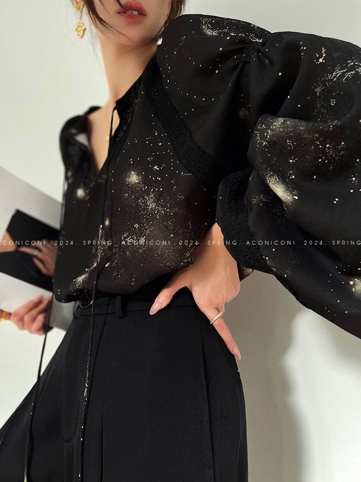 Aconiconi|Moon Shadow Camellia Skirt Suit