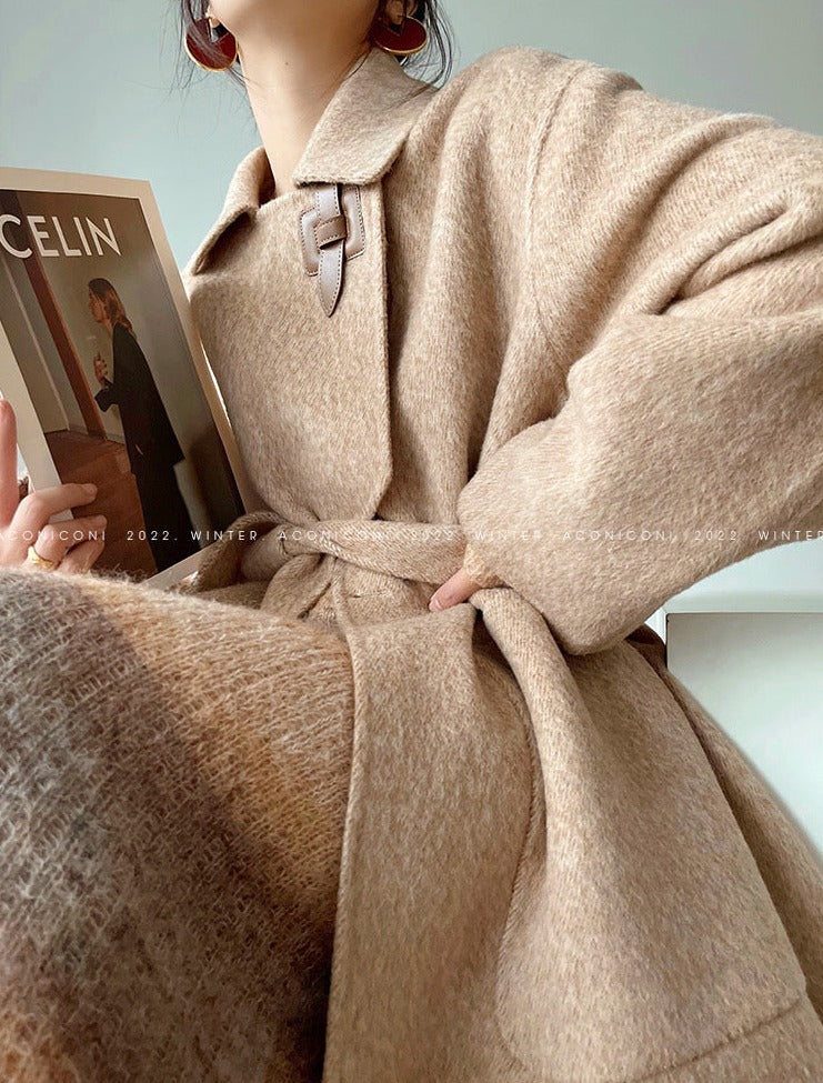 Aconiconi|Retro 100% Wool Coat