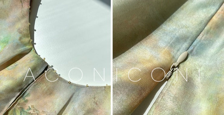 Aconiconi|Palace Garden Summer Long Dress