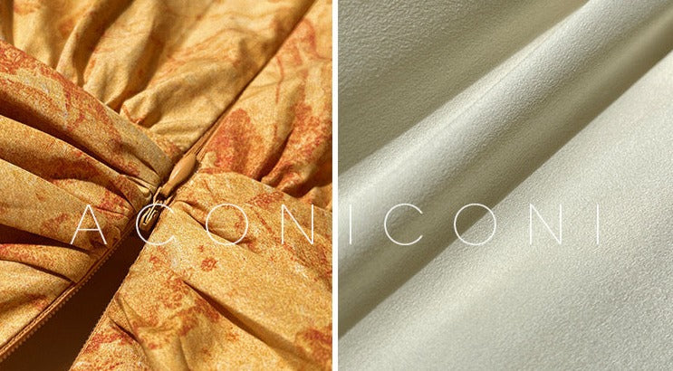 Aconiconi|Late Summer Dusk Slim Waist Dress