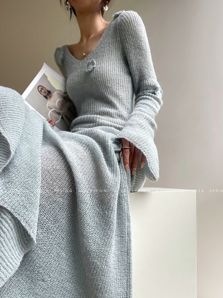 Aconiconi|Alocasia Knitted Long Dress