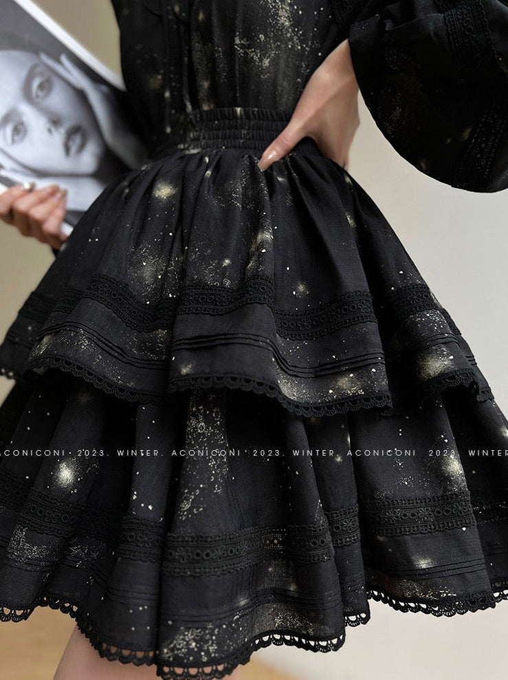 Aconiconi|Moon Shadow Camellia Skirt Suit