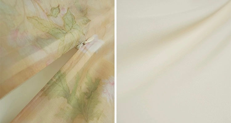 Aconiconi | Soft Sunrise Elegant Flowy Dress