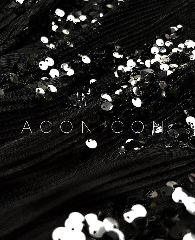 Aconiconi|Twilight Tulle Sequined Long Dress