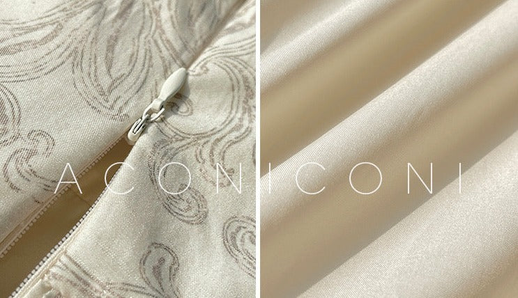 Aconiconi|Lila Luxe Retro Style Summer Dress