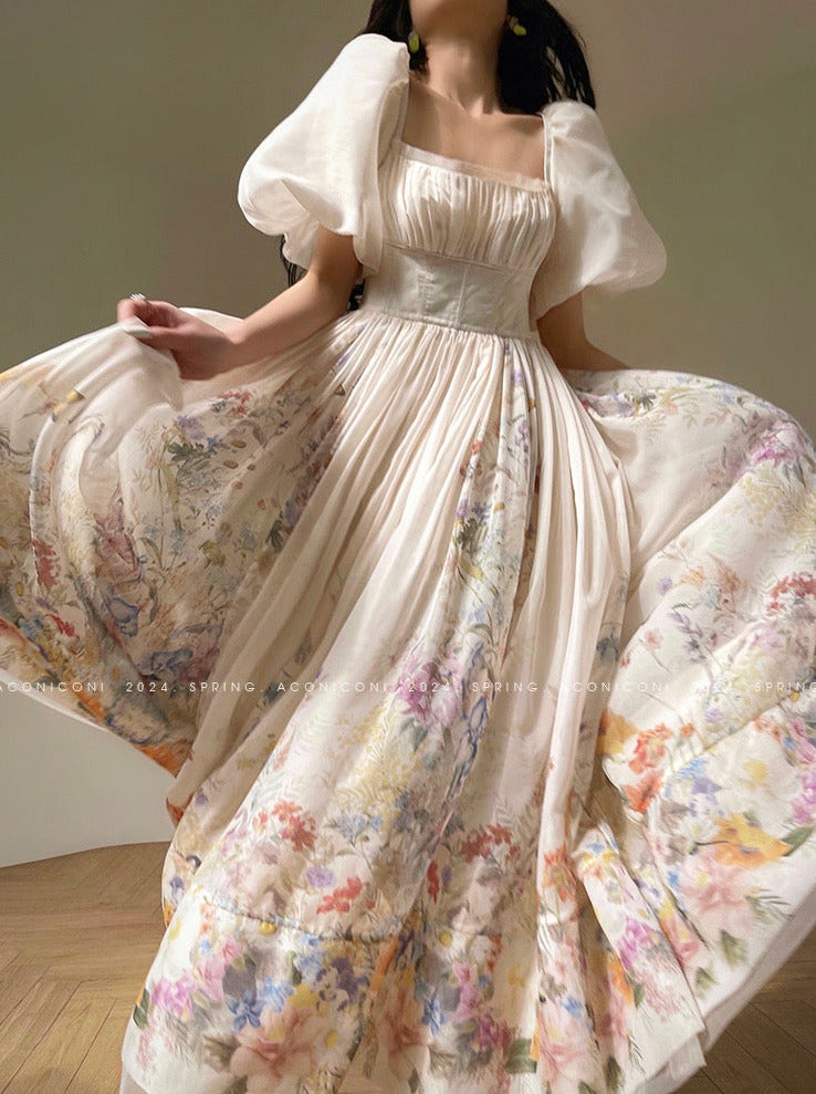 Aconiconi|Florentia Long Princess Skirt Summer Dress