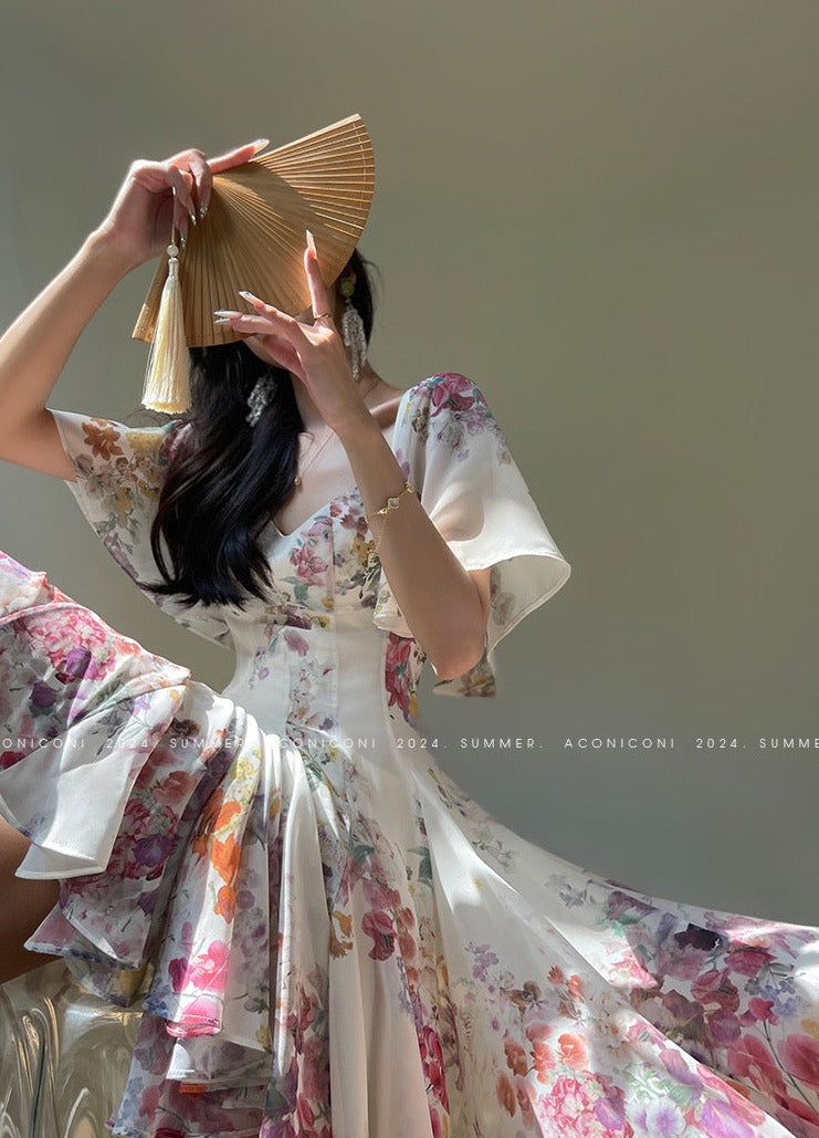 Aconiconi|Love Flower French Fairy Dress