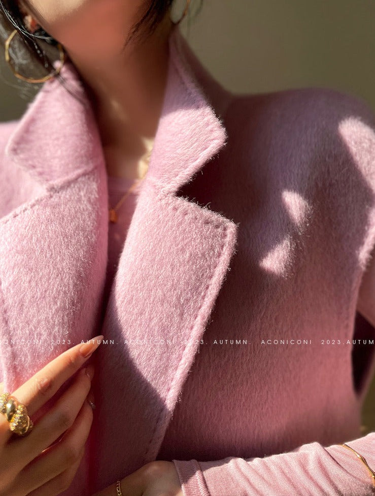 Aconiconi|Fench long Wool Coat