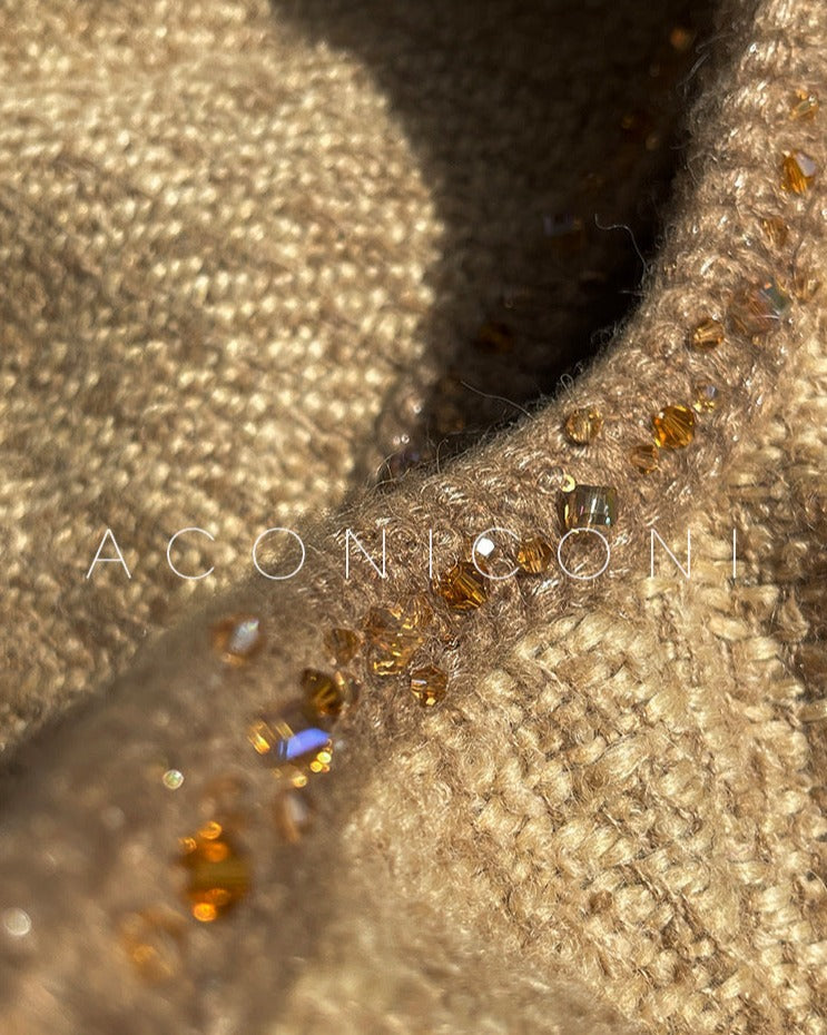 Aconiconi|Brownie Autumn Wool Retro Skirt Suit