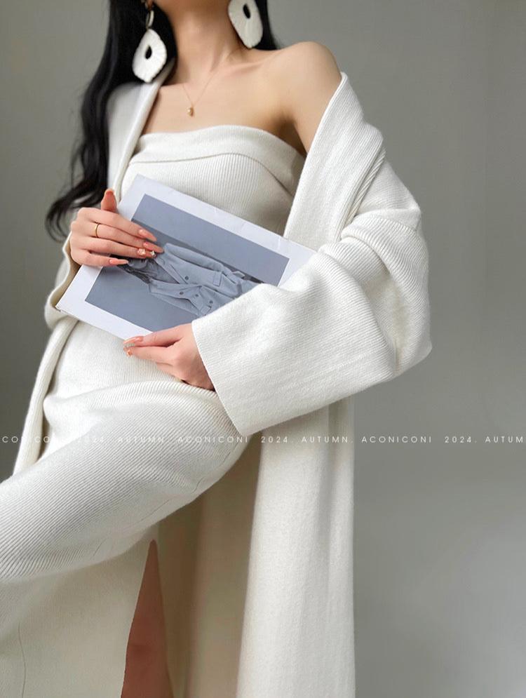 Aconiconi|Whispering Lilac Knit Dress Set