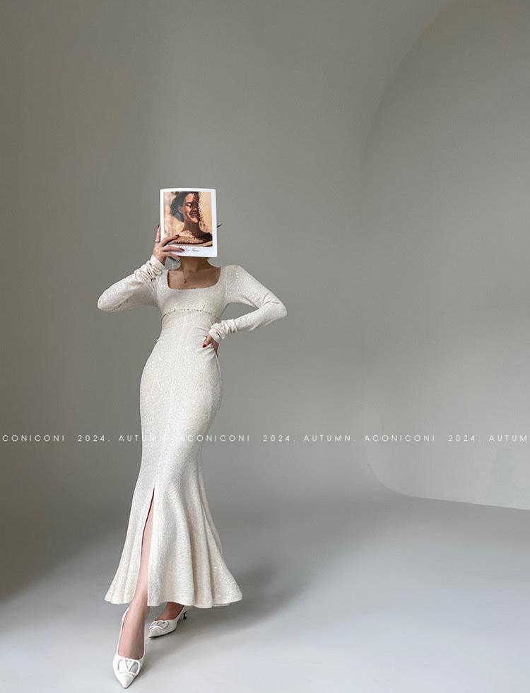 Aconiconi|Sapphire Breeze Long Dress