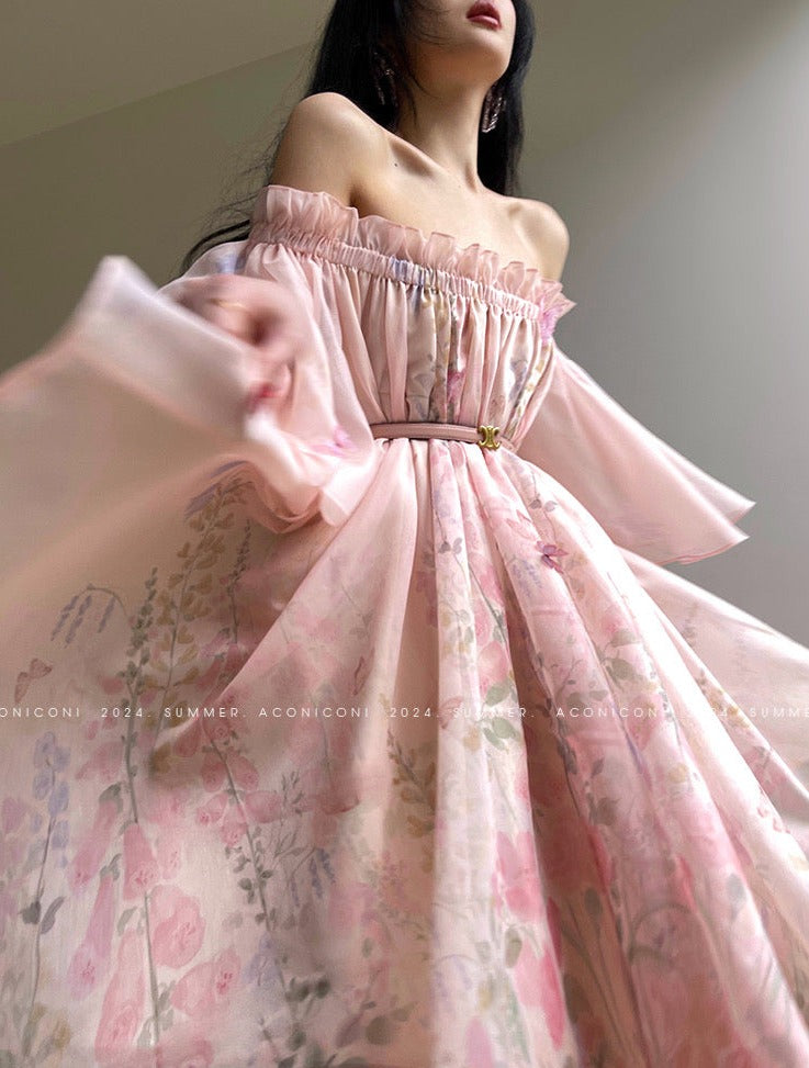 Aconiconi|Magnolia Off-Shoulder Fairy Dress
