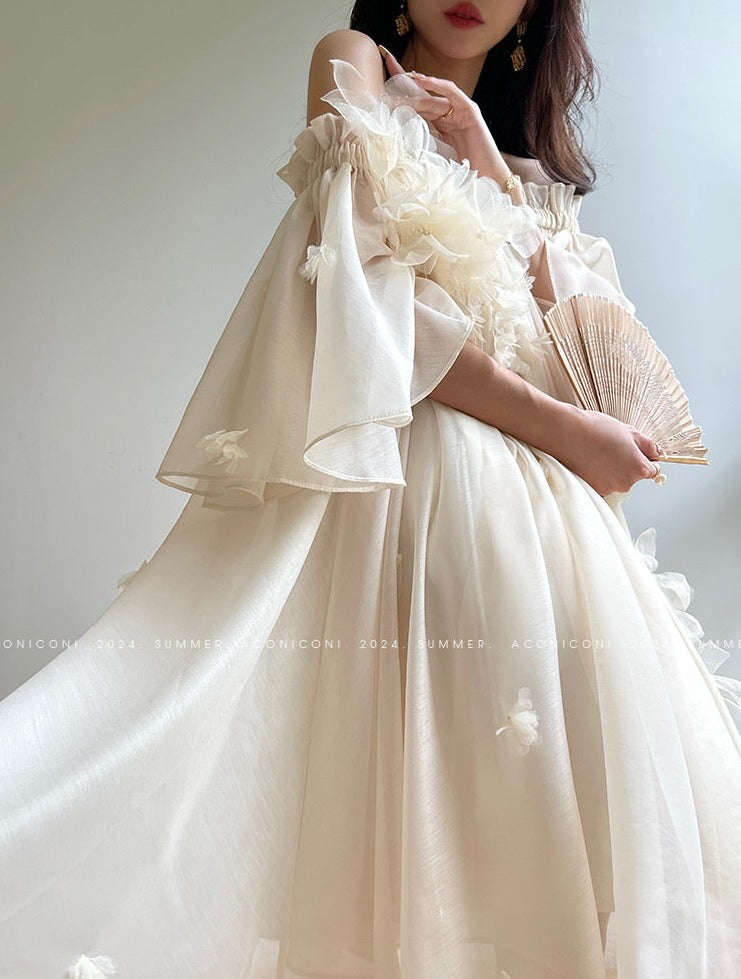 Aconiconi|Magnolia Off-Shoulder Fairy Dress