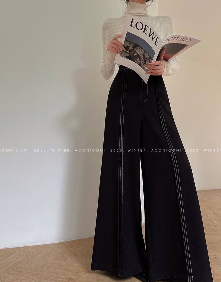 Aconiconi|Vintage Wide Leg Pants