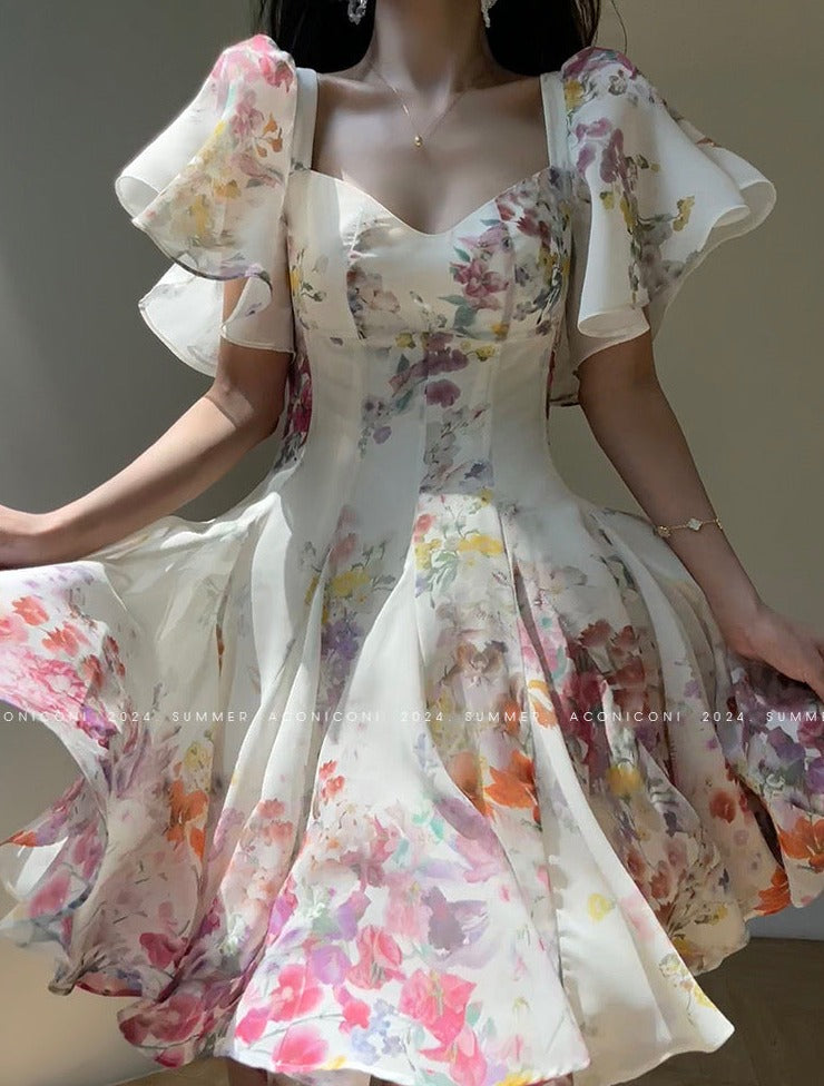 Aconiconi|Love Flower French Fairy Dress
