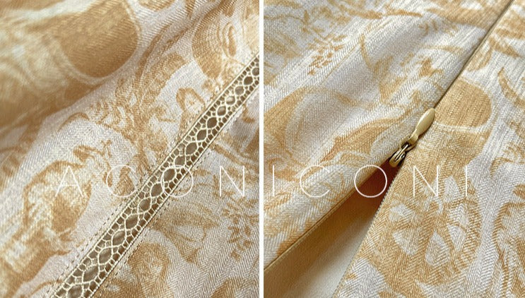 Warm Spring Retro Long Dress