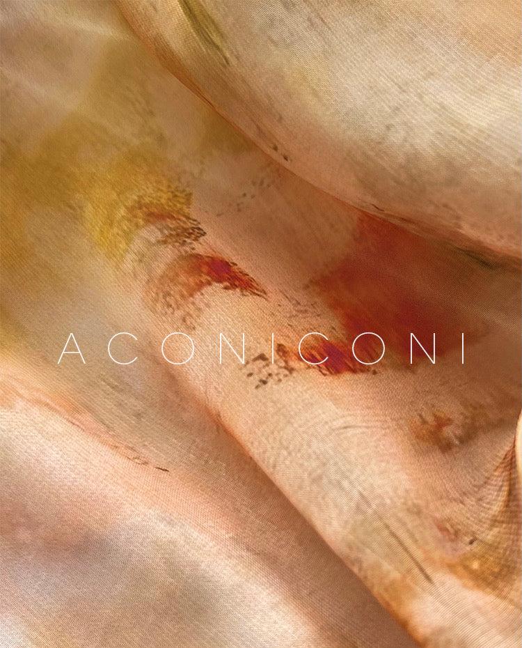 Aconiconi|Velvet Blossom Long Sleeve Dress