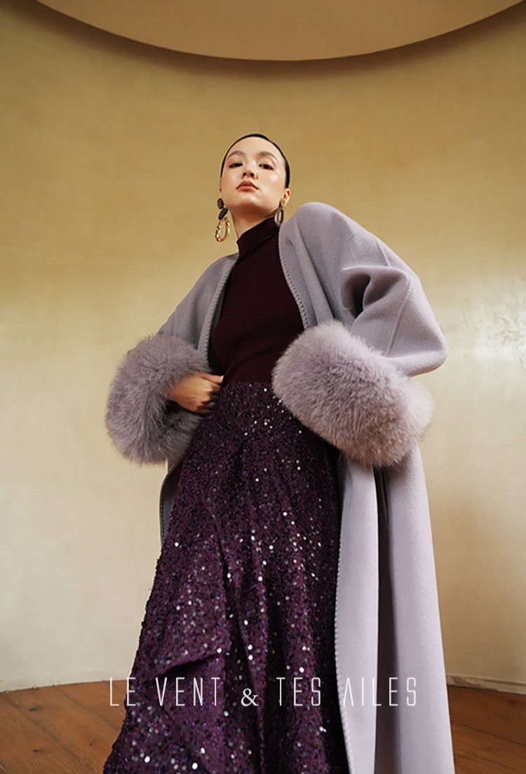 LE VENT & TES AILES | Galaxy Dreamer Tweed Sequined Skirt
