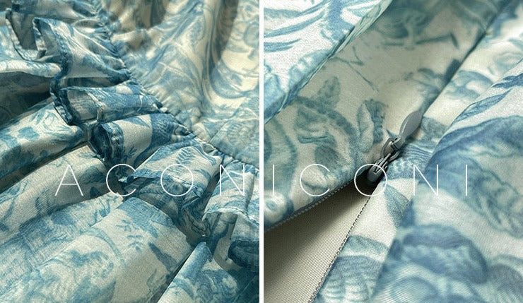 Aconiconi|Blue Ocean Whisper fairy Dress
