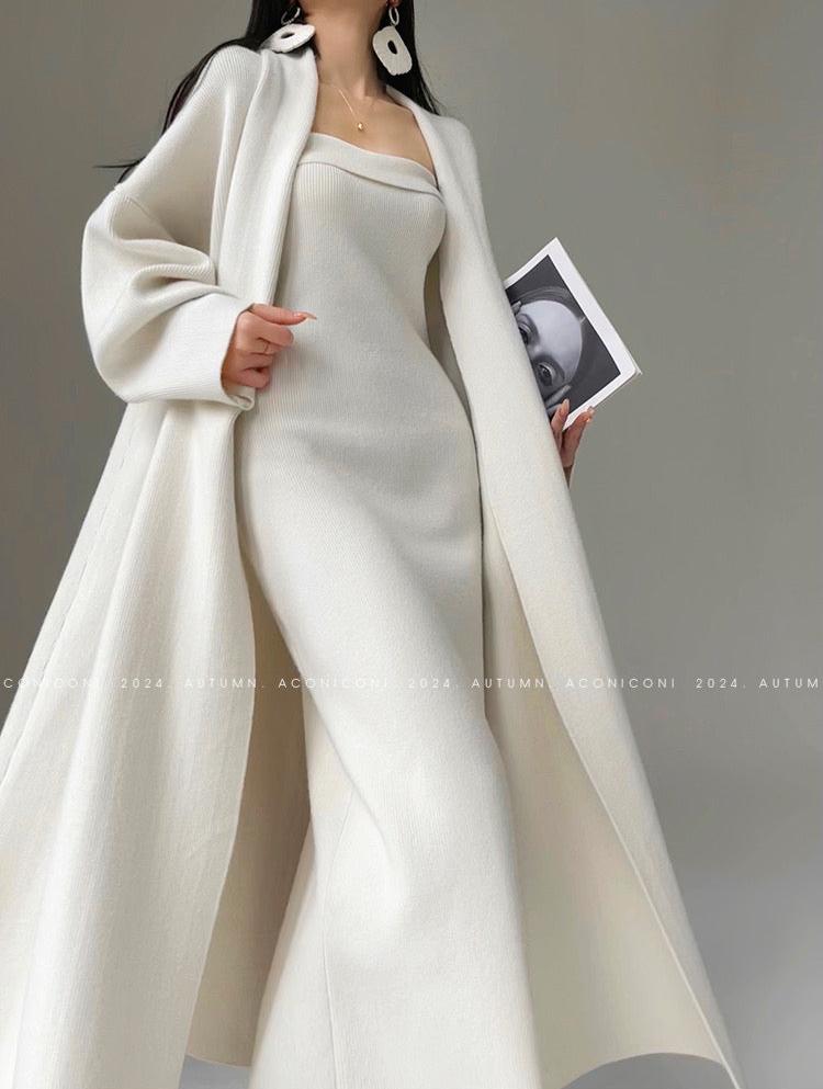 Aconiconi|Whispering Lilac Knit Dress Set