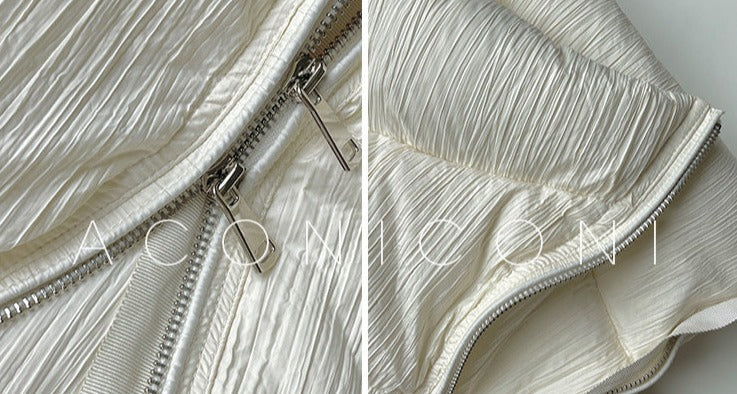 Aconiconi|Winter Stand Collar Down Jacket Warm Quilt