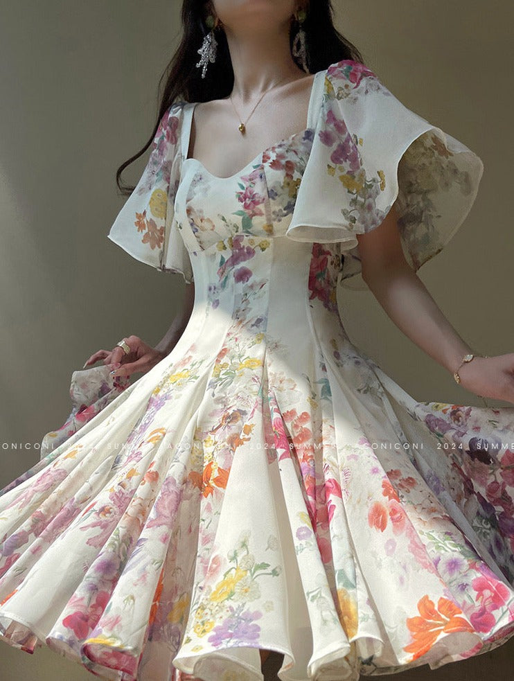 Aconiconi|Love Flower French Fairy Dress