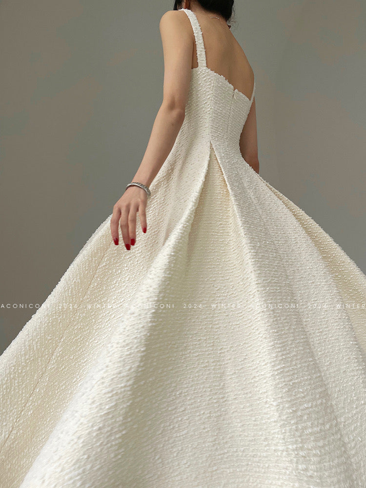Aconiconi|Winter Night Moon Elegant Dress