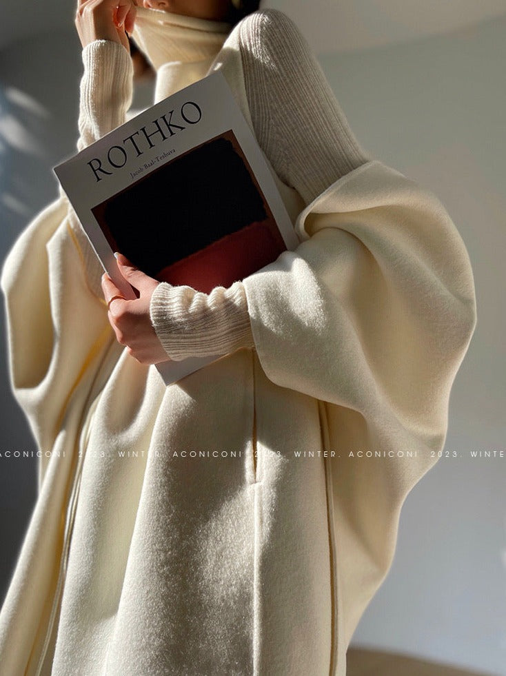 Aconiconi | Elegant Wool Coat & Dress Set