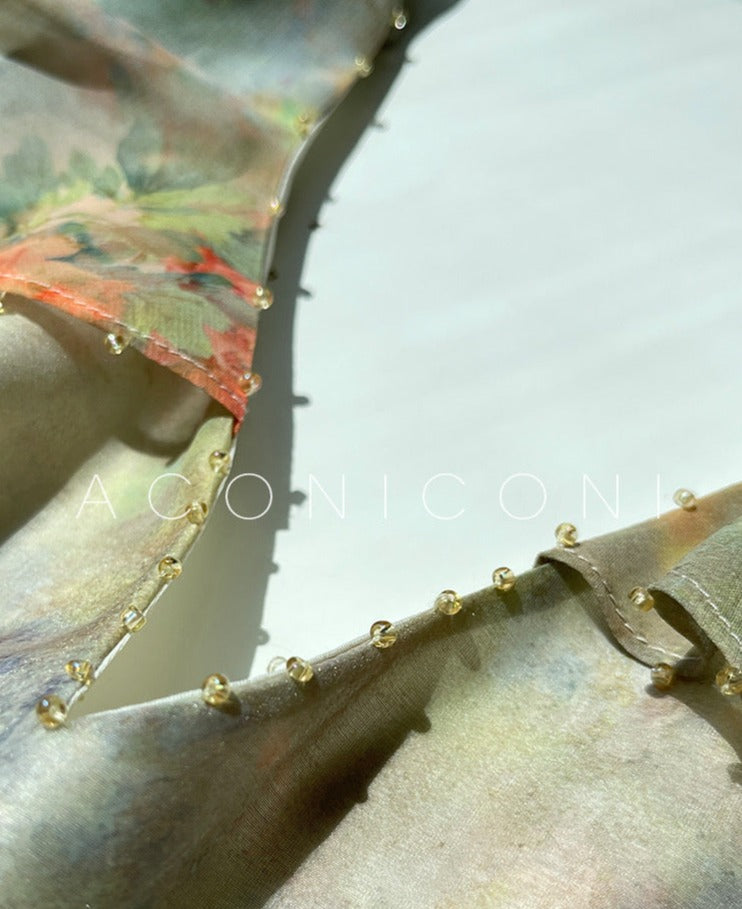 Aconiconi|Palace Garden Summer Long Dress