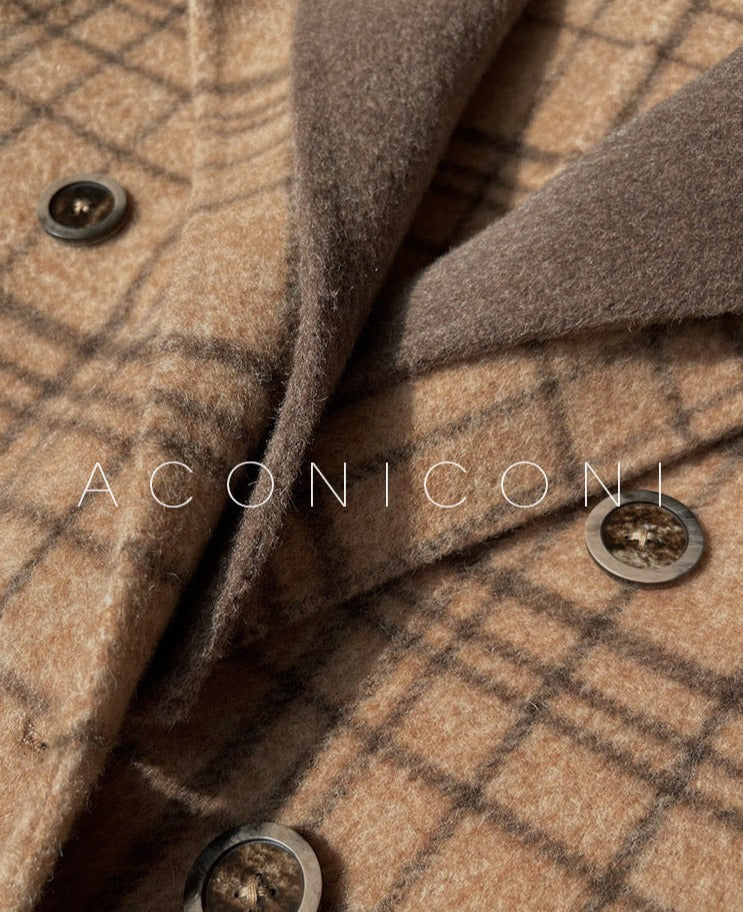 Aconiconi|Yamano Plaid Winter Coat