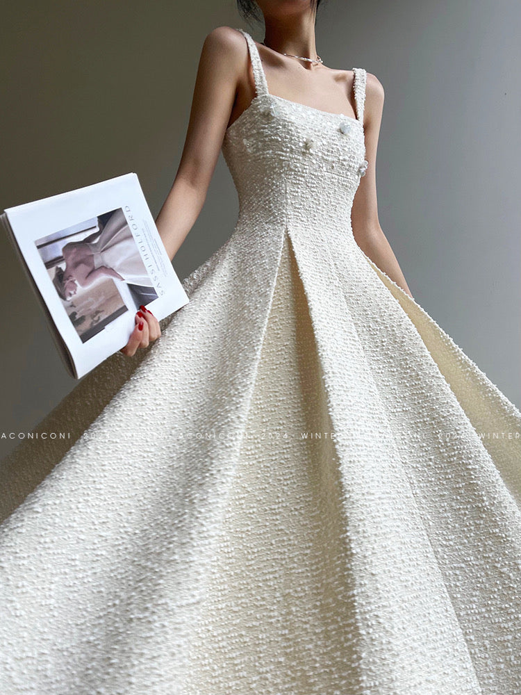 Aconiconi|Winter Night Moon Elegant Dress