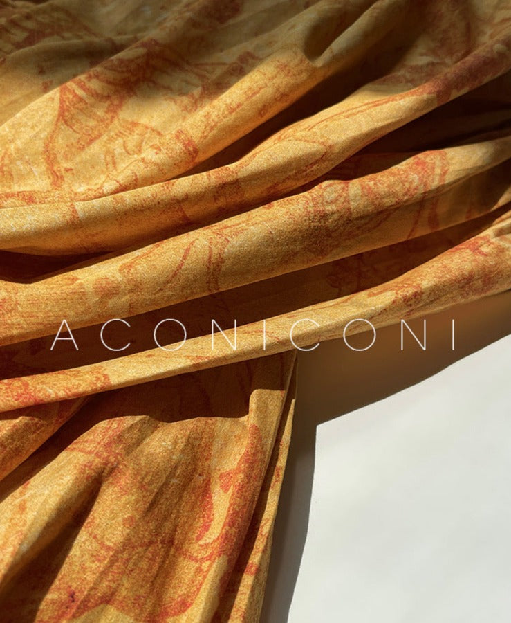 Aconiconi|Late Summer Dusk Slim Waist Dress