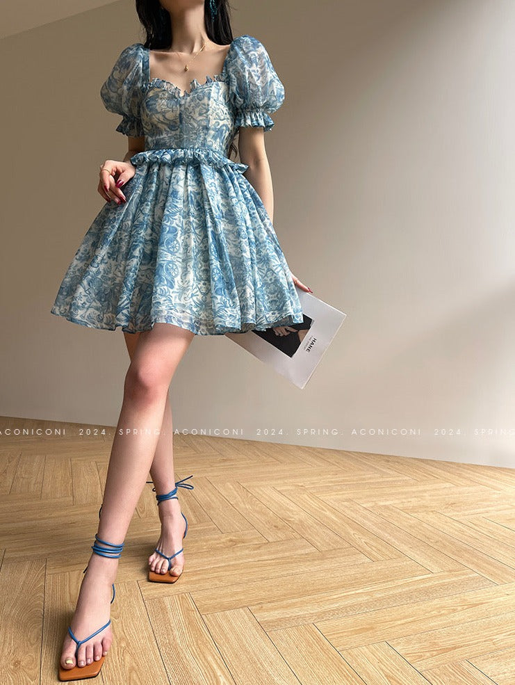 Aconiconi|Blue Ocean Whisper fairy Dress