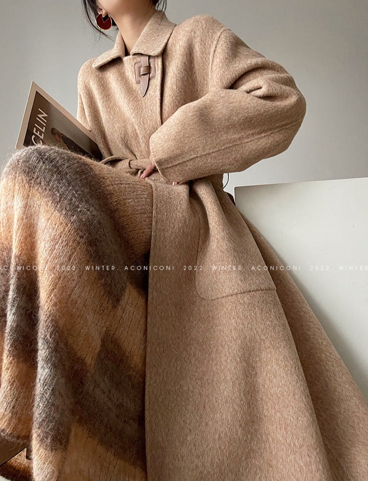 Aconiconi|Retro 100% Wool Coat