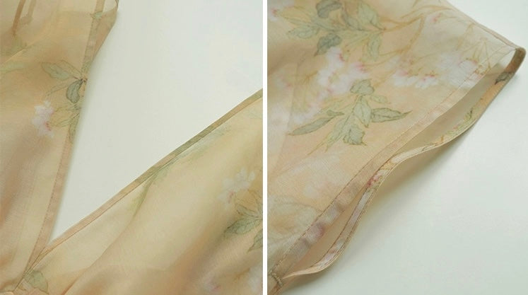 Aconiconi | Soft Sunrise Elegant Flowy Dress