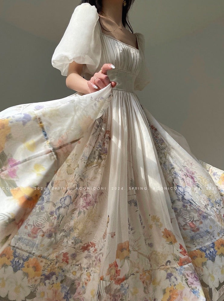 Aconiconi|Florentia Long Princess Skirt Summer Dress