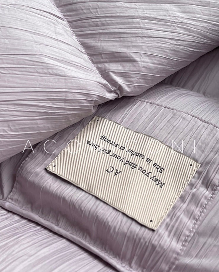 Aconiconi|Winter Stand Collar Down Jacket Warm Quilt