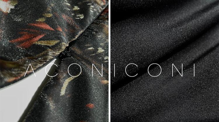 Aconiconi|Silken Moon Long Sleeve Autumn dress
