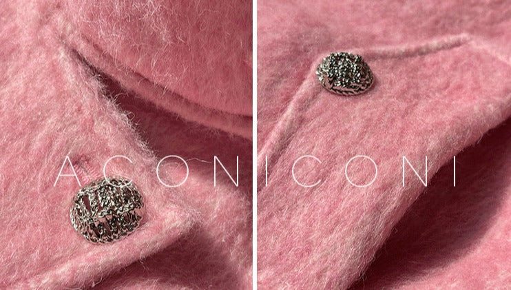Aconiconi|Inkstone Retro Stand Collar Wool Coat